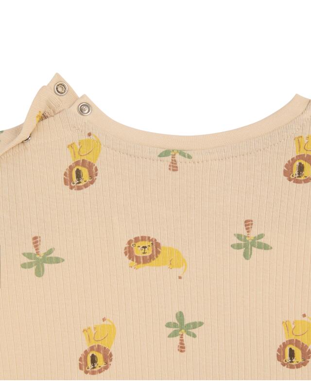 Pyjama court à lions bébé garçon, écru (KiK Kurzer Pyjama Löwen (naturfarben)) — KiK, produit allemand authentique au Maroc