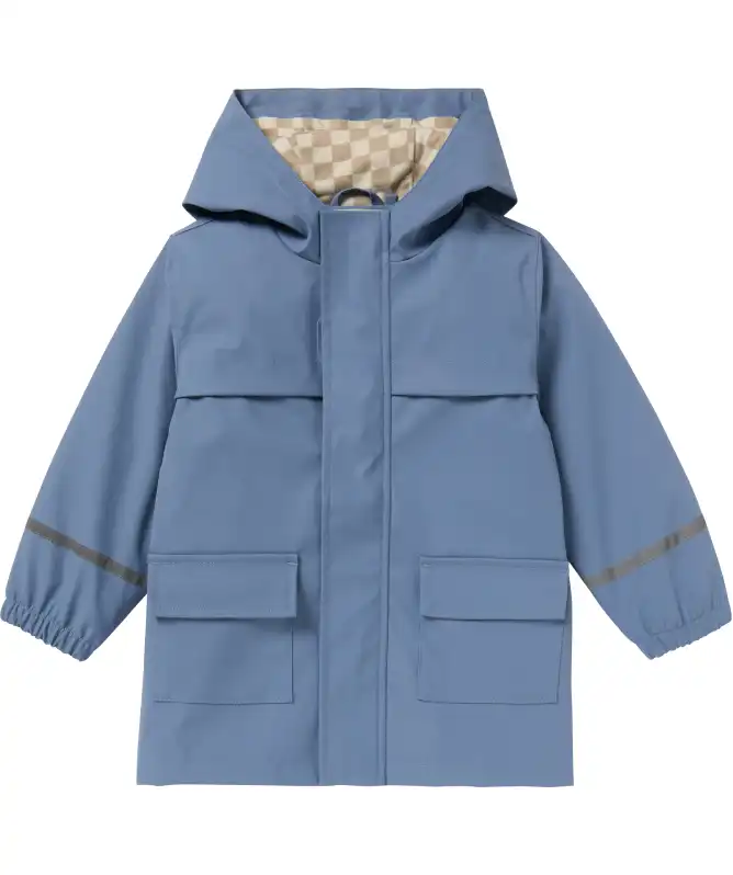 Regenparka in Blau