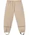 Regenhose mit elastischem Bund hellbraun