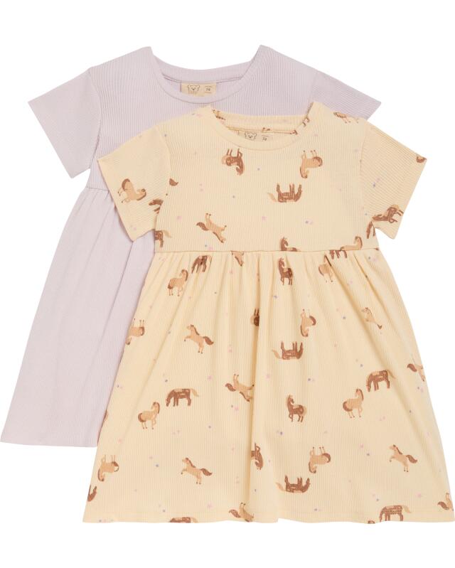 Cotton dresses for baby girls, lilac (KiK Kleider aus Baumwolle (flieder)) — KiK, authentic German product in Morocco
