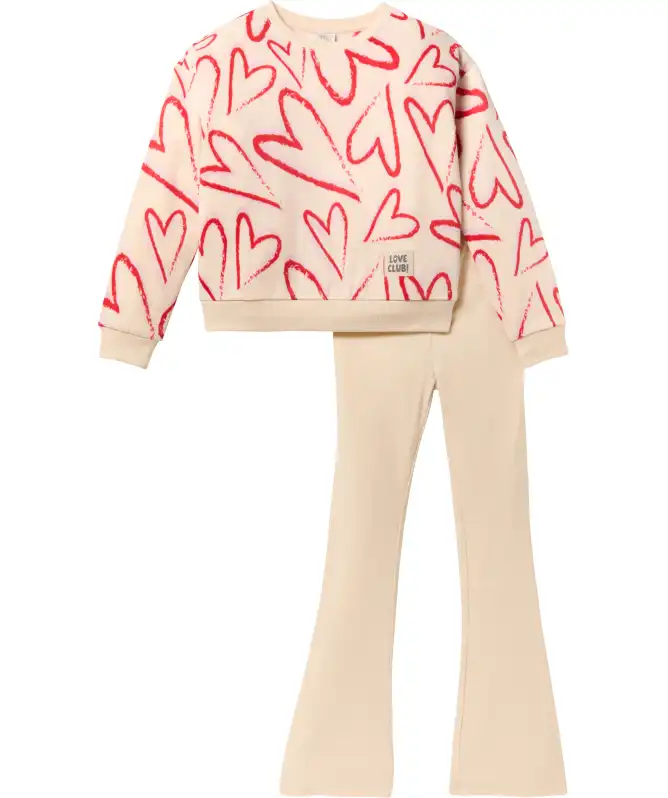 Sweatshirt + Leggings Herzen