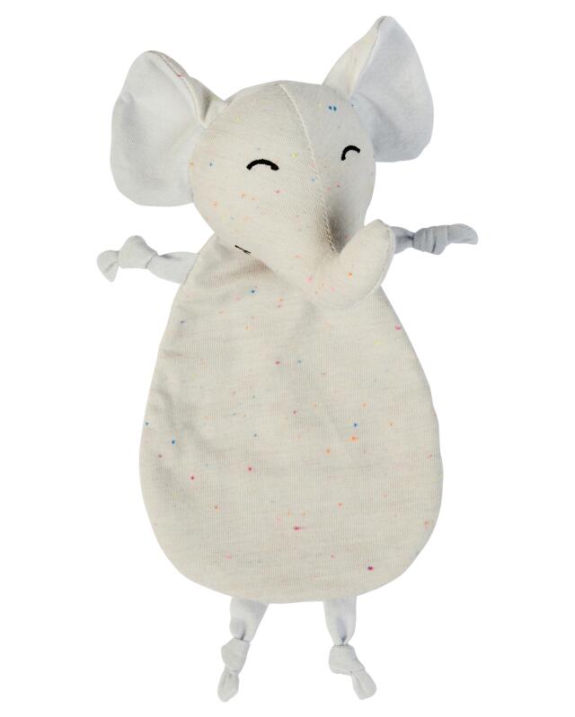 Doudou éléphant bébé garçon, gris clair (KiK Schmusetuch Elefant (hellgrau)) — KiK, produit allemand authentique au Maroc
