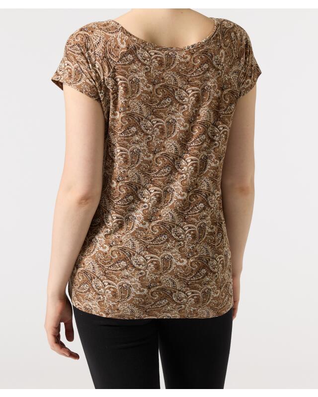 تيشيرت بنقشة بيزلي للنساء، بني (KiK T-Shirt Paisley (braun)) — KiK, منتج ألماني أصلي في المغرب