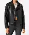 Kunstlederjacke Biker-Style schwarz