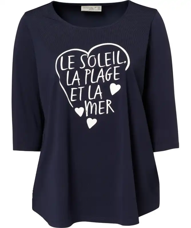 Donkerblauw overhemd