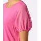 T-shirt met pofmouwen