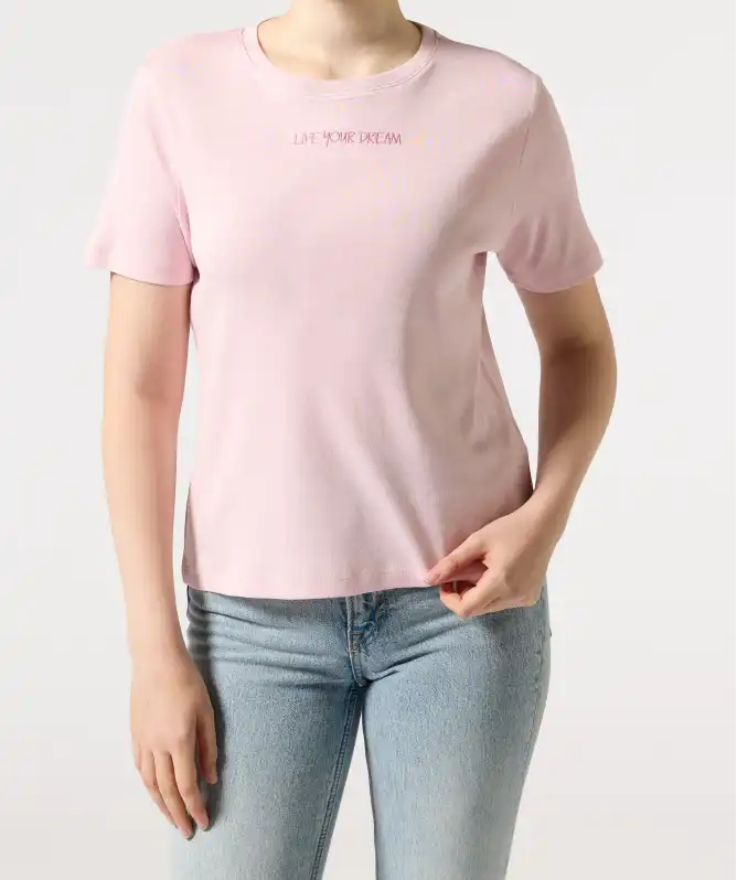 T-Shirt mit Stickerei