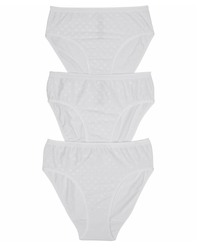 سراويل داخلية للنساء، أبيض بخطوط أفقية (KiK Weiße Slips (weiß geringelt)) — KiK, منتج ألماني أصلي في المغرب