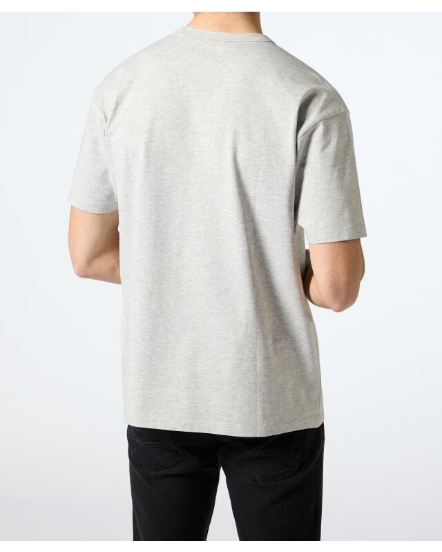 T-shirt oversize homme, gris chiné (KiK Oversize T-Shirt (grau melange)) — KiK, produit allemand authentique au Maroc