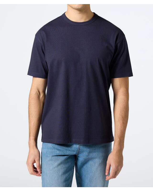 Oversized T-shirt for men, navy (KiK Oversize T-Shirt (dunkelblau)) — KiK, authentic German product in Morocco