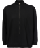 Schwarze Sweatjacke schwarz