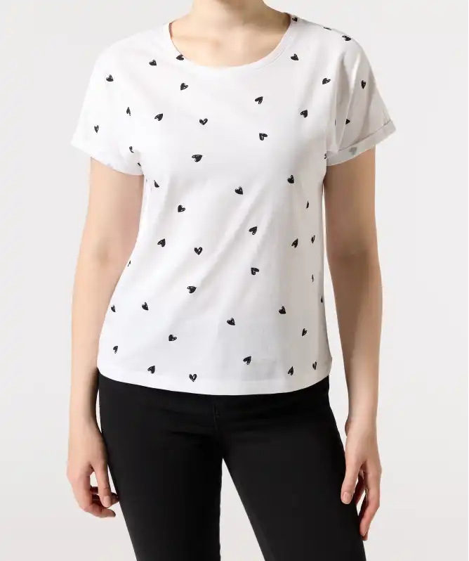 T-shirt met printjes