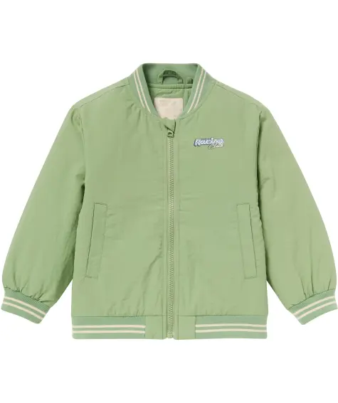 Hellgrüne Bomberjacke