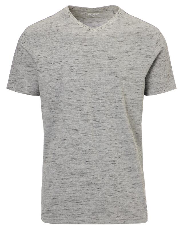 Marl T-shirt for men, grey marl (KiK Meliertes T-Shirt (grau melange)) — KiK, authentic German product in Morocco