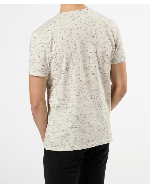 Marl T-shirt for men, off-white (KiK Meliertes T-Shirt (offwhite)) — KiK, authentic German product in Morocco
