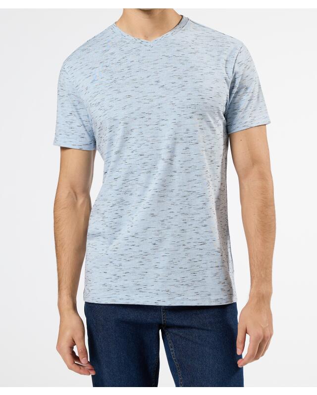 تيشيرت مبرقش للرجال، أزرق فاتح (KiK Meliertes T-Shirt (hellblau)) — KiK, منتج ألماني أصلي في المغرب