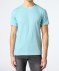 Meliertes T-Shirt blau