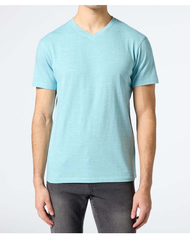 تيشيرت مبرقش للرجال، أزرق (KiK Meliertes T-Shirt (blau)) — KiK, منتج ألماني أصلي في المغرب