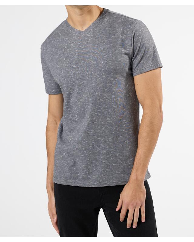 تيشيرت مبرقش للرجال، كحلي (KiK Meliertes T-Shirt (dunkelblau)) — KiK, منتج ألماني أصلي في المغرب