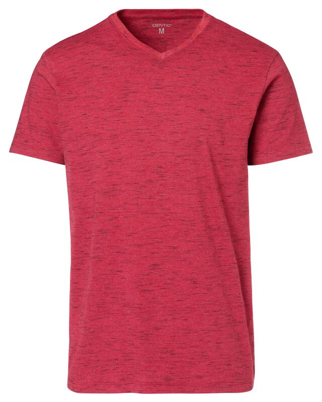 Marl T-shirt for men, burgundy (KiK Meliertes T-Shirt (bordeaux)) — KiK, authentic German product in Morocco