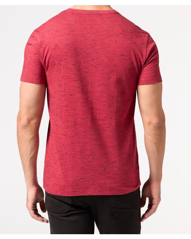 Marl T-shirt for men, burgundy (KiK Meliertes T-Shirt (bordeaux)) — KiK, authentic German product in Morocco
