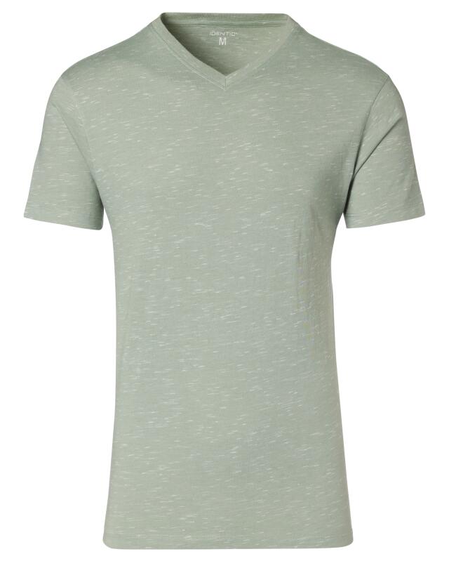 T-shirt chiné homme, vert clair (KiK Meliertes T-Shirt (hellgrün)) — KiK, produit allemand authentique au Maroc