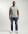 Meliertes T-Shirt hellgrün