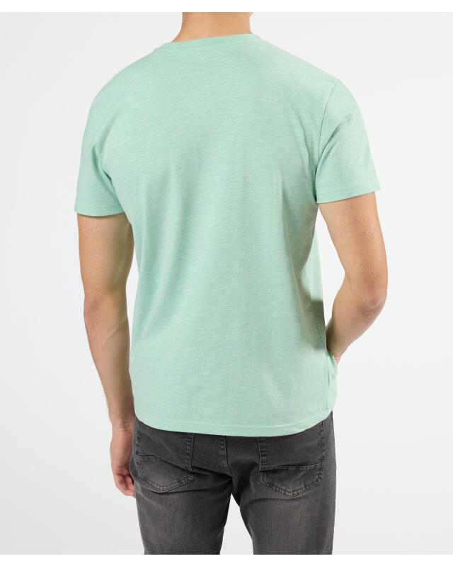 T-shirt chiné homme, vert (KiK Meliertes T-Shirt (grün)) — KiK, produit allemand authentique au Maroc