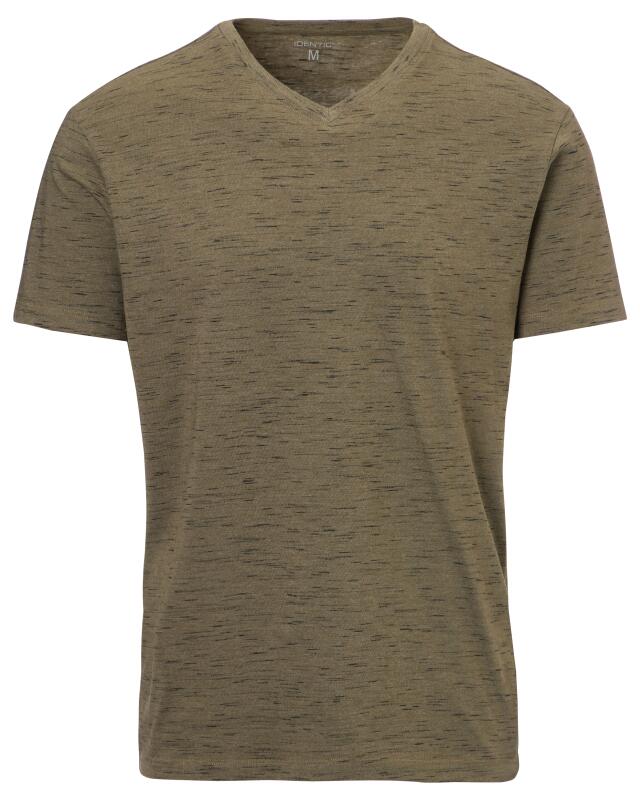 Marl T-shirt for men, khaki (KiK Meliertes T-Shirt (Khaki)) — KiK, authentic German product in Morocco