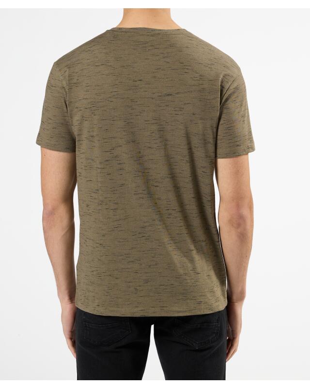 Marl T-shirt for men, khaki (KiK Meliertes T-Shirt (Khaki)) — KiK, authentic German product in Morocco