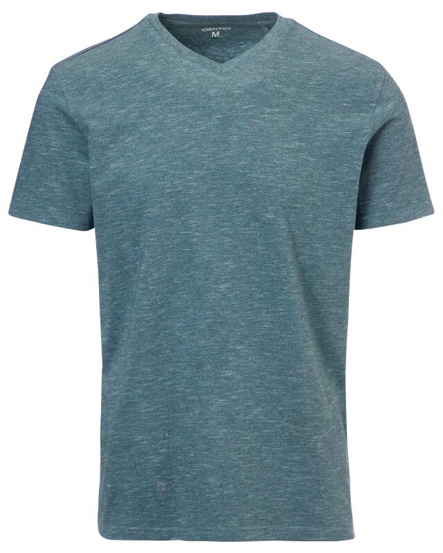 Marl T-shirt for men, fir green (KiK Meliertes T-Shirt (tanne)) — KiK, authentic German product in Morocco