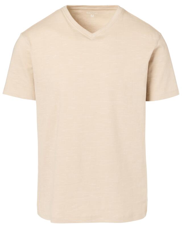 Marl T-shirt for men, natural (KiK Meliertes T-Shirt (naturfarben)) — KiK, authentic German product in Morocco