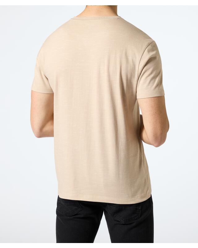 Marl T-shirt for men, natural (KiK Meliertes T-Shirt (naturfarben)) — KiK, authentic German product in Morocco