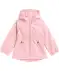 Softshellparka mit schimmerndem Muster rosa