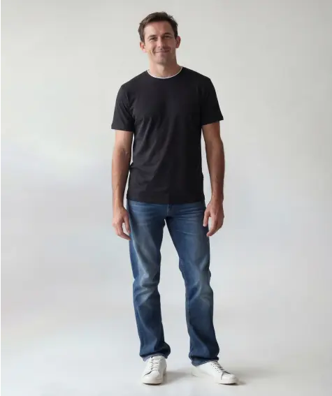 T-shirt met dubbele laag