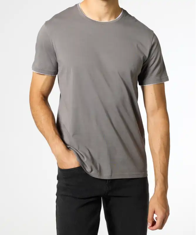 T-shirt met dubbele laag