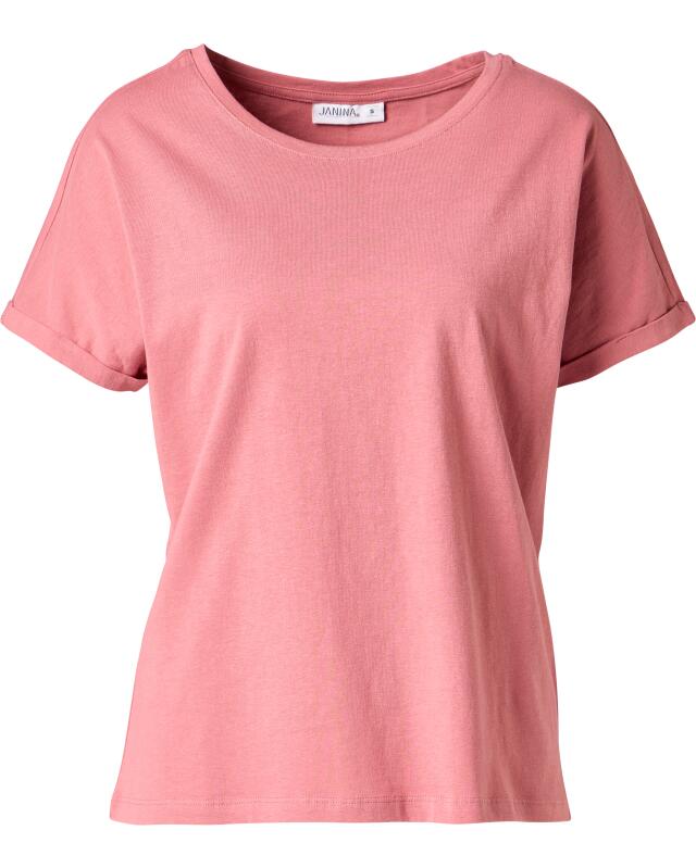 T-shirt en coton femme, rose foncé (KiK T-Shirt aus Baumwolle (dunkelrosa)) — KiK, produit allemand authentique au Maroc