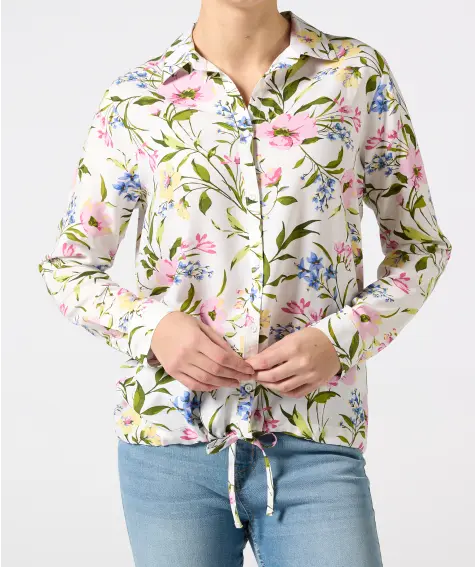 Halenka se stahovacím lemem