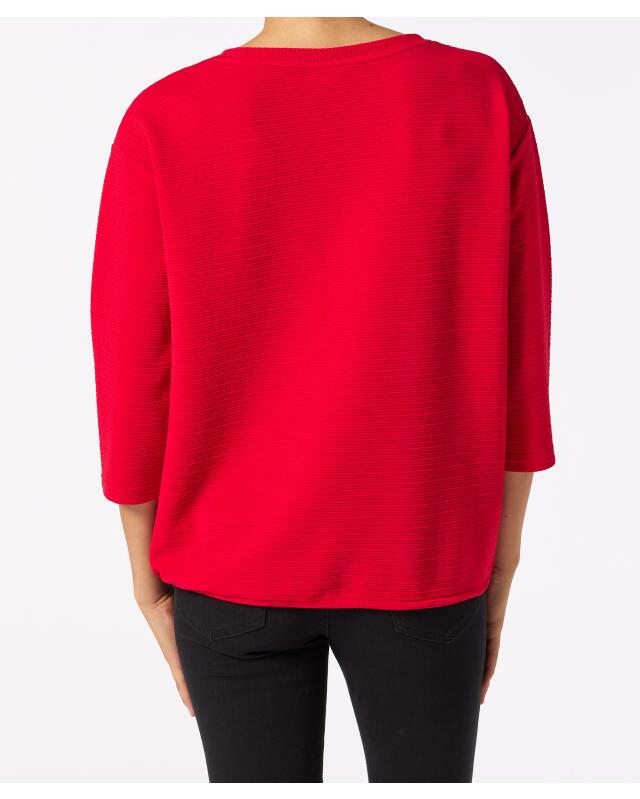 T-shirt texturé femme, rouge (KiK Strukturiertes Shirt (rot)) — KiK, produit allemand authentique au Maroc