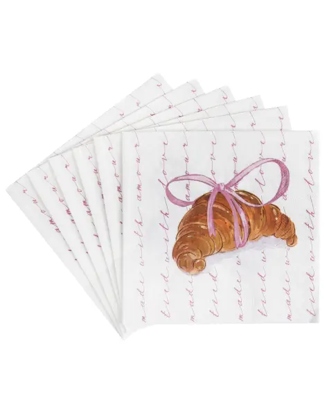 Servietten mit Croissant