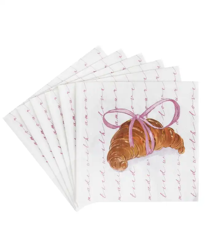 Servietten mit Croissant