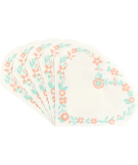 Herzförmige Servietten