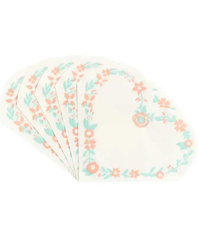 Herzförmige Servietten