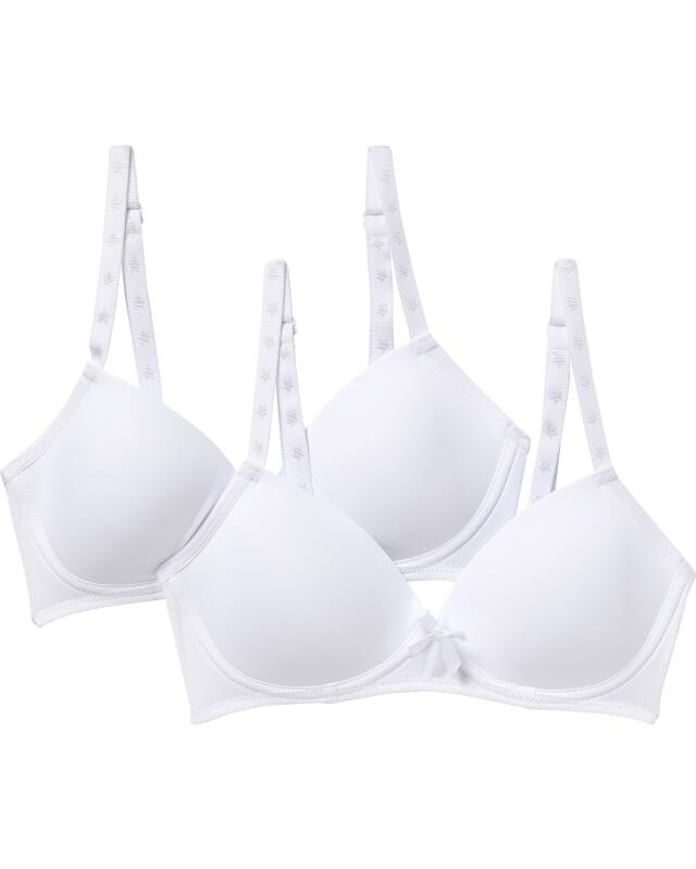 Soutien-gorge rembourré fille, blanc (KiK Gepolsterter BH (weiß)) — KiK, produit allemand authentique au Maroc