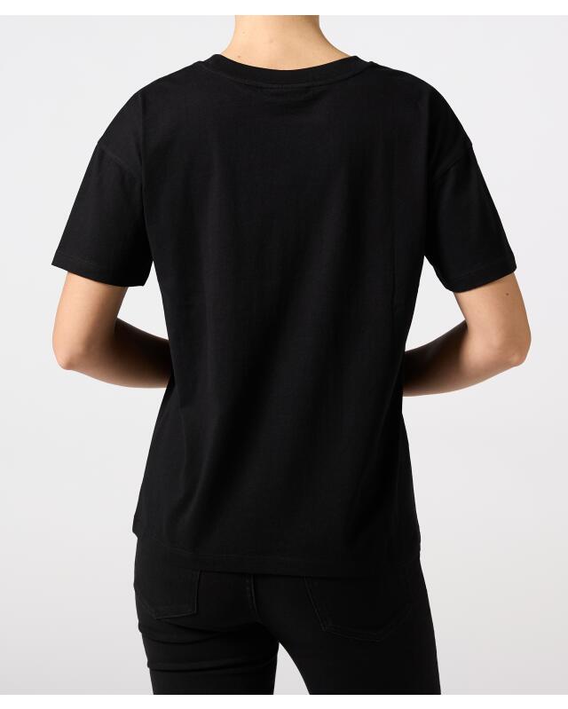 T-shirt à inscription femme, noir (KiK T-Shirt mit Schriftzug (schwarz)) — KiK, produit allemand authentique au Maroc