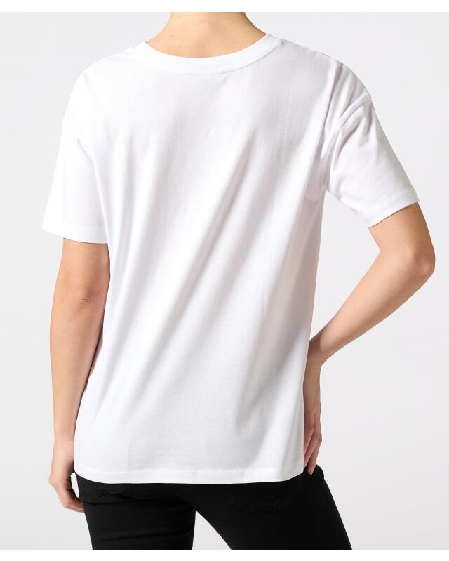 تيشيرت بكتابة للنساء، أبيض (KiK T-Shirt mit Schriftzug (weiß)) — KiK, منتج ألماني أصلي في المغرب
