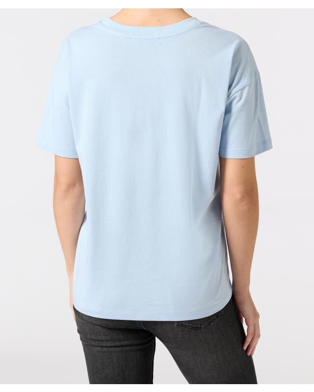 T-shirt à inscription femme, bleu (KiK T-Shirt mit Schriftzug (blau)) — KiK, produit allemand authentique au Maroc