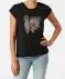 Tričko s třpytivým potiskem černá