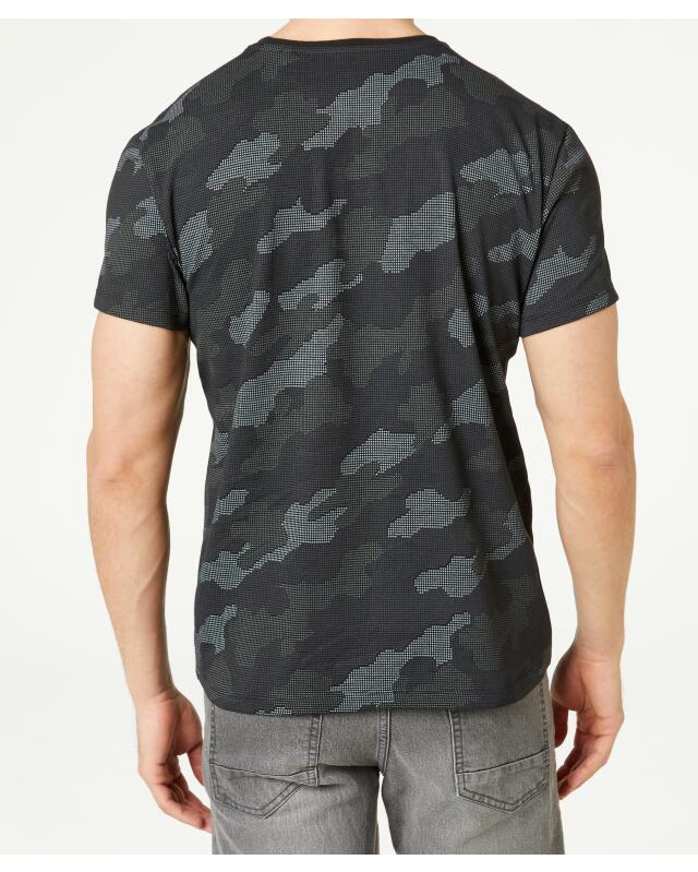 T-shirt imprimé camouflage homme, noir (KiK T-Shirt mit Camouflagedruck (schwarz)) — KiK, produit allemand authentique au Maroc