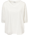 Shirt mit Ärmeln aus Spitze offwhite